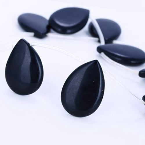 Obsidian Gemstone Loose Bead, Necklace , 1 Strand, 41.5cm In the Length, 29x20x7mm, 55g - MyGemGarden
