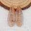 Agate Teardrop Earrings Stone Pair, stone for earrings making, 34x12x4mm, 5.4g - MyGemGarden