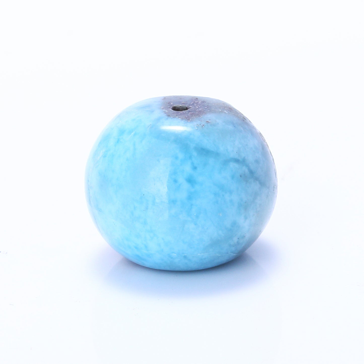 Natural Drilled Turquoise Gemstone Pendant 16x13mm 5.8g - MyGemGarden