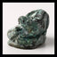 Turquoise Gemstone Squirrel Carved Ornament, 43x30x20mm, 39g - MyGemGarden