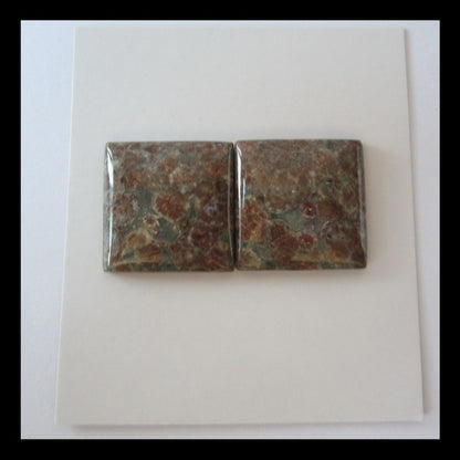 Frog's Eye Cabochon Pair 20x5mm,7.5g - MyGemGarden