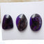 3 pcs Natural Sugilite Gemstone Cabochons, 24x17x5mm, 21x16x5mm, 11.4g - MyGemGarden