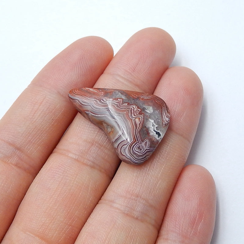 Natural Crazy Lace agate Gemstone Cabochon, 26x18x5mm, 17.0g - MyGemGarden