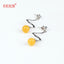 Natural Beeswax Silver Earrings, 925 Sterling Silver Findings, 5.2g - MyGemGarden