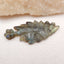 Vintage Hand Carved Labradorite Gemstone Indian Head Pendant , 67x30x8mm, 16.1g - MyGemGarden