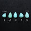 Sale 1pc Natural Turquoise Teardrop Gemstone Pendant Stone, 11x9mm, 14x9mm - MyGemGarden