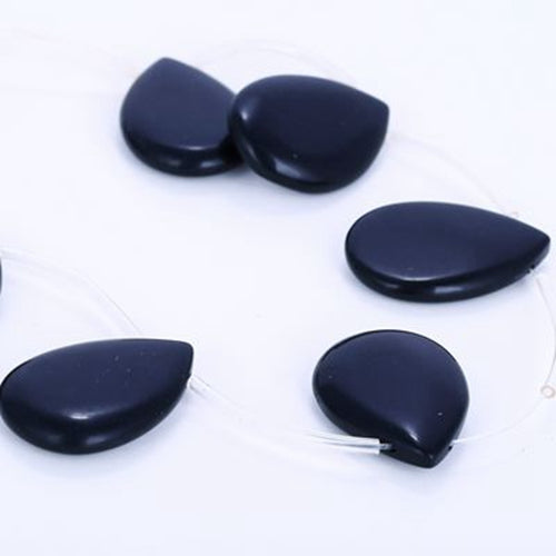 Obsidian Gemstone Loose Bead, Necklace , 1 Strand, 41.5cm In the Length, 29x20x7mm, 55g - MyGemGarden