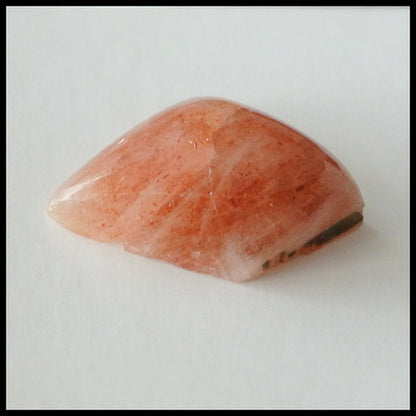 Natural Sunstone Gemstone Cabochon, 21x15x8mm, 3.6g - MyGemGarden