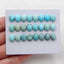 24 PCS Natural Turquoise Cabochons 9x7x4mm, 7.9g