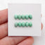 10 PCS Natural Turquoise Cabochons 6x4x3mm, 1.4g