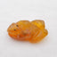 红玛瑙雕花小熊吊坠，39x24x16mm，15.61g