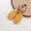 Natural Palm Root Stone Earring Beads 30x12x5mm, 4.7g