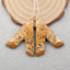 Natural Picture Jasper Earring Beads 37x30x4mm, 10g
