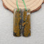 Natural Ocean Jasper Earring Beads 38x11x4mm, 6.6g