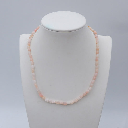 Pink Opal Beads Strand, Jewelry Necklace, 1 Strand, 16 inch, 9.5g