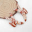 Paire de Boucles d'Oreilles Jaspe Mookaite Naturel, 50x27x4mm,12.2g