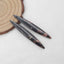 Natural Snow Flake Obsidian Earring Beads 55x8x3mm, 5.4g