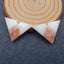 Intarsia of White Jade, Heliolite Sunstone Earring Beads 28x20x4mm, 5.6g