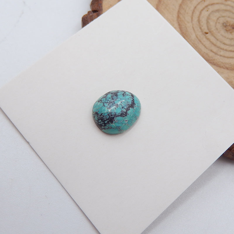 Natural Turquoise Cabochon 10x9x4mm, 0.6g