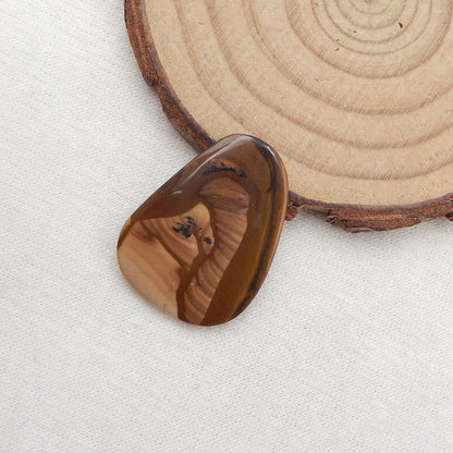 Natural Biggs Jasper Cabochon 26x20x3mm, 3g