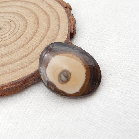 Natural Biggs Jasper Cabochon 24x21x4mm, 4g