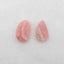 Natural Argentina Rhodochrosite Cabochons Paired 16x10x3mm, 18x11x4mm, 2.7g