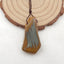 Natural Us Biggs Jasper Perle pendentif en pierres précieuses percées, 35x19x7mm, 7.5g