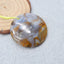 Natural Bamboo Agate Pendant Bead 40X40X7mm, 17g