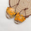 Natural BumbleBee Jasper Earring Beads 22x22x4mm, 7.8g