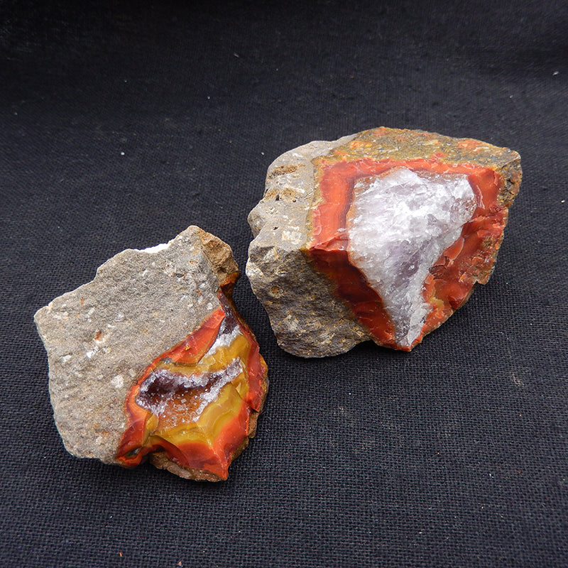 Natural Warring States Red Agate Material, 640g