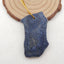Natural Blue Fossil Coral Pendant Bead 44x28x7mm, 10.9g