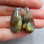 Natural Labradorite Earring Beads 29x13x5mm, 6.9g