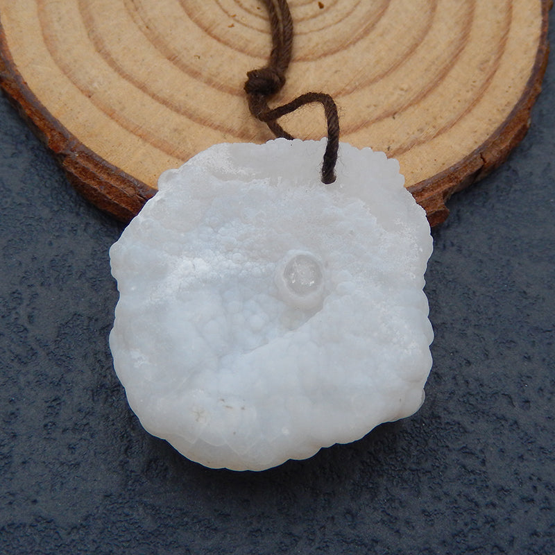 Natural Gobi Agate Pendant  Bead 34X32X13mm, 11.5g