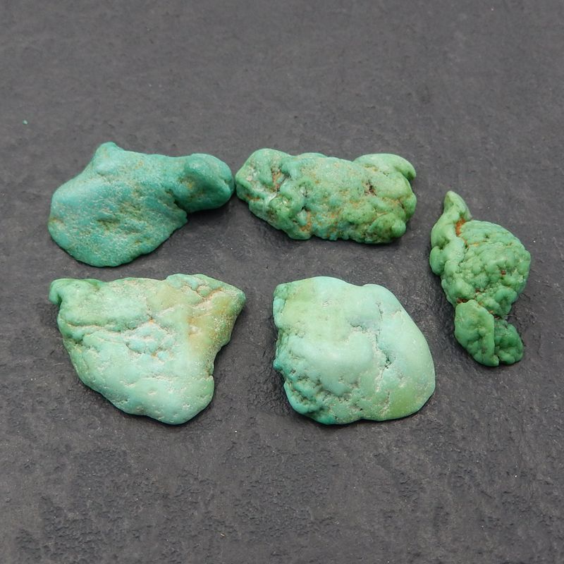 5 PCS Natural Turquoise cabochon,23x16x8mm,18x8x6mm, 12.1g