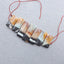 天然亚马逊石雕刻贝壳吊坠珠，35x12x6mm，24x12x6mm，37.3g