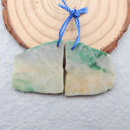Natural Wave Jasper Earring Beads 23x24x3mm, 7.7g