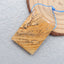 Natural Picture Jasper Pendant Bead 34x25x8mm, 13.4g