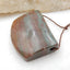 Natural Green Stripe Pendant Bead 39x32x13mm, 28.2g