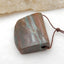 Natural Green Stripe Pendant Bead 33x28x12mm, 19.8g