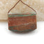 Natural Green Stripe Pendant Bead 35x26x13mm, 21.2g