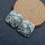 Natural Tree Agate Cabochons Paired 25X6mm, 12.6g