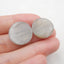 Natural Labradorite Earring Beads 18x17x4mm, 6.4g