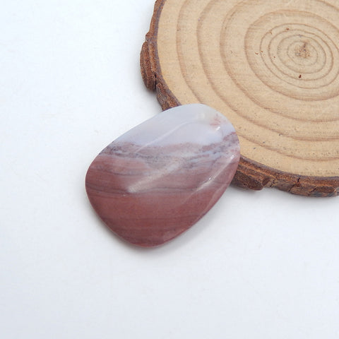 Natural Mookaite Jasper Cabochon 30x22x4mm, 5.3g