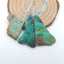 3 PCS Natural Chrysocolla Pendant Beads 35x24x3mm, 25x22x4m, 11.7g