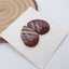 Natural Owyhee Jasper Cabochons Paired 18X13X13mm, 2.6g