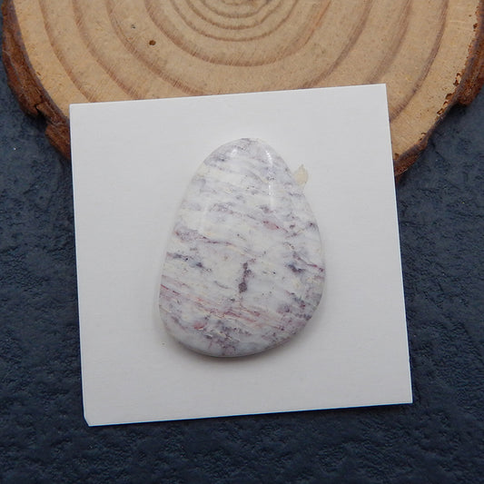 Nouveau cabochon de mode en pierre gemme Howlite, 27x19x5mm, 3.7g