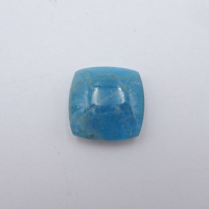 蓝色海蓝宝石刻面宝石凸圆形，23x23x9mm.9.3g