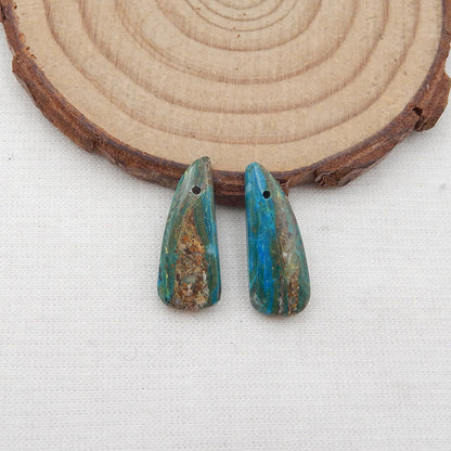 Natural Blue Opal Earring Beads 20X8X3mm, 1.8g