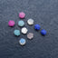 5 Pairs Flower Cabochons 6X4mm, 1.7g
