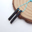 Natural Black Tourmaline Earring Beads 20x3x2mm, 1.1g